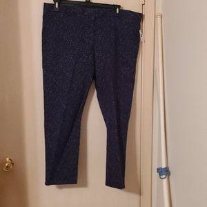 Navy blue pin striped pants